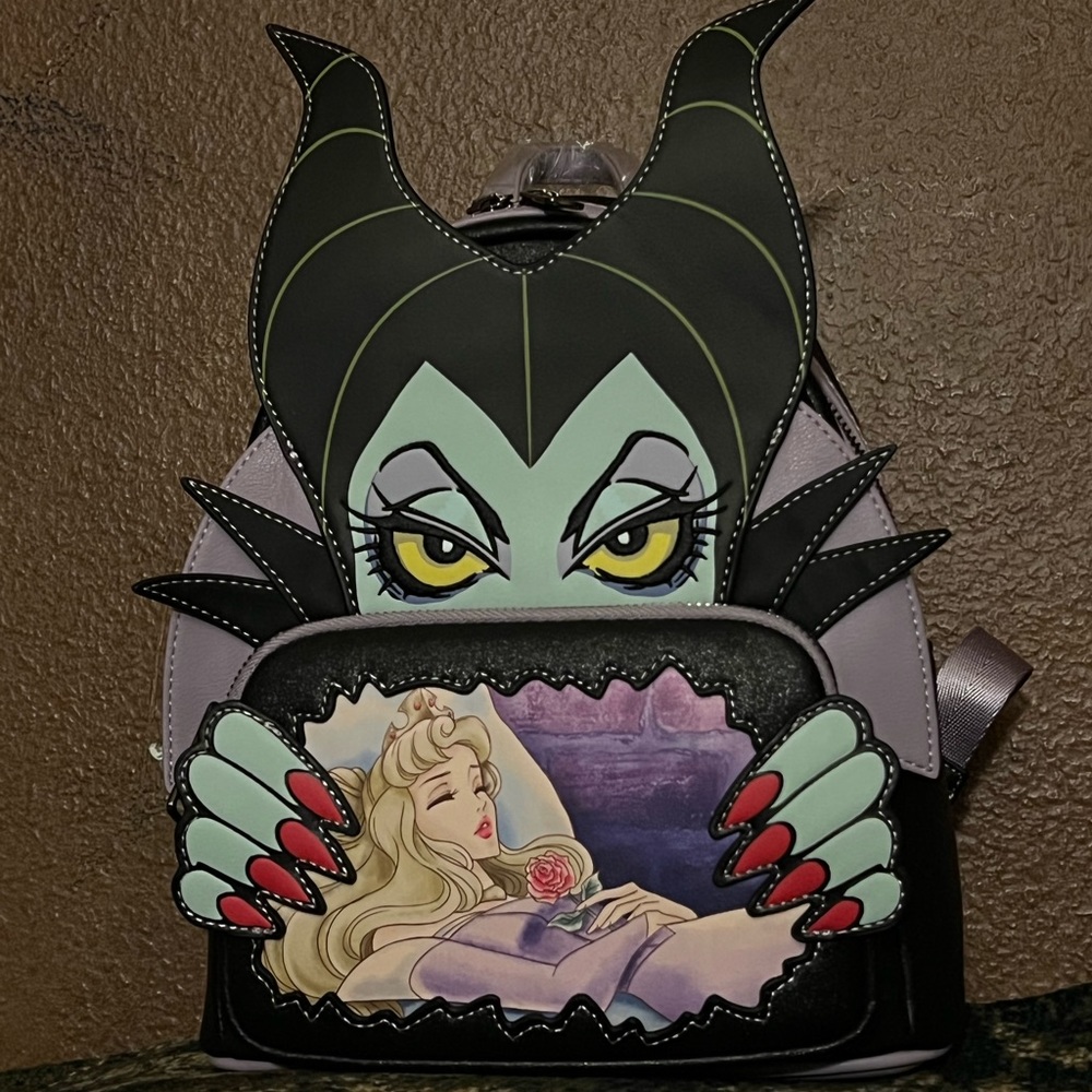 Loungefly Disney Maleficent and Sleeping Beauty Mini B